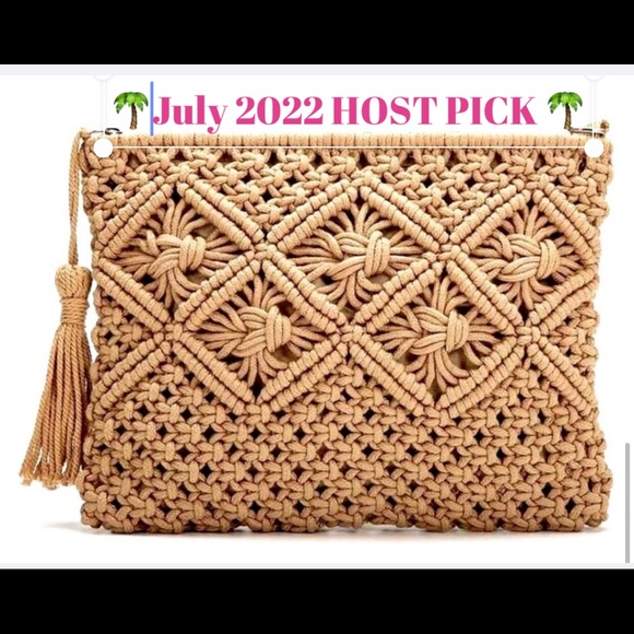 Great piece!  macramé cord clutch 🎉HOST PICK 🎉 - Picture 3 of 5